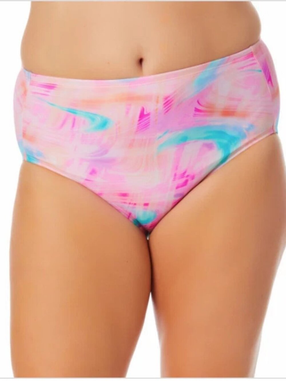 Salt + Cove Plus Size Tie-Dyed Swim Bottoms Size 1X (16/18)
